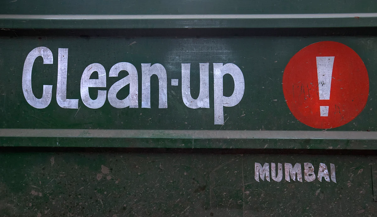 The Clean-up truck in Mumbai.