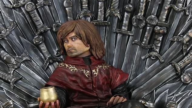 Tyrion Lannister sitting on throne according to this bakery.