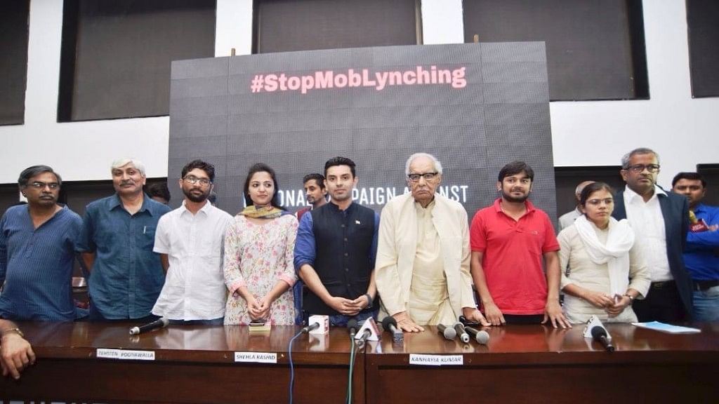 The announcement of MASUKA by the National Campaign Against Mob Lynching.