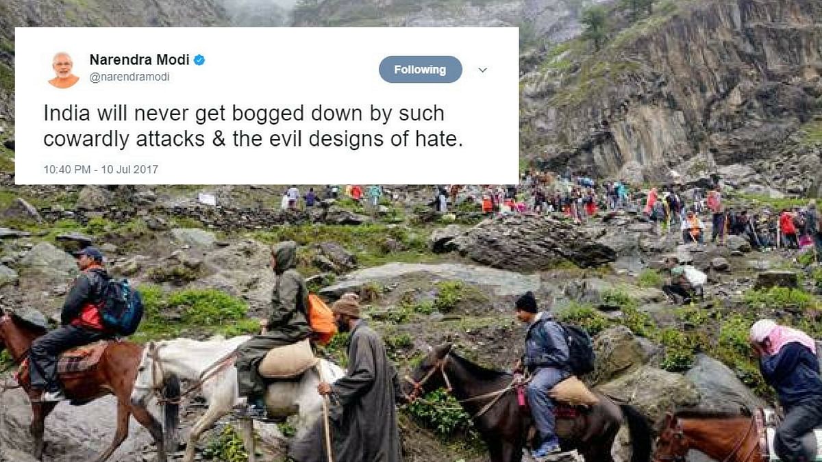 India Won’t be ‘Bogged Down’ By Such Acts: Modi on Amarnath Attack