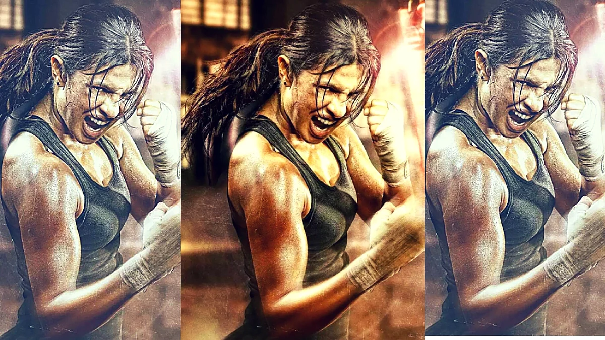 Priyanka Chopra in and as <i>Mary Kom</i>.