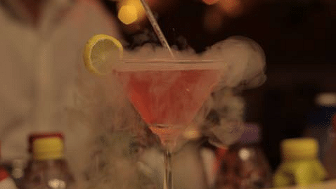 The businessman was with friends at a pub in Gurgaon when they ordered a cocktail with liquid nitrogen, to make it free instantly.