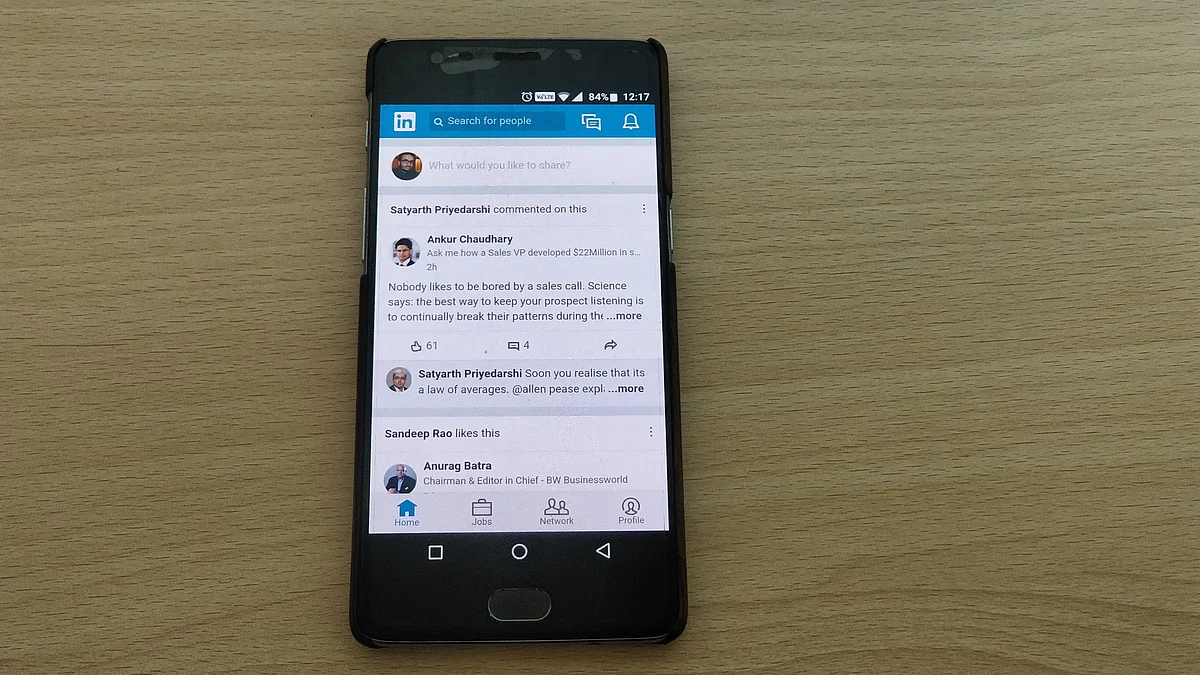 Toned down version of the original LinkedIn app. 