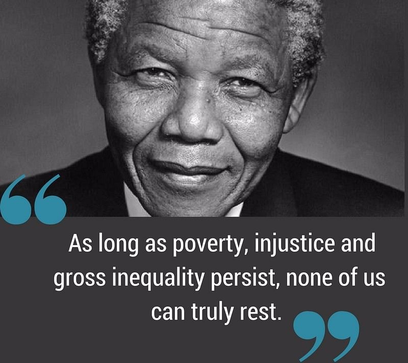 Mandela was deeply inspired by Gandhi’s principles and said he owed his political success to the latter. 