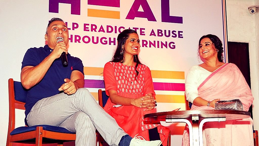 Rahul Bose and Vidya Balan tied up to spread awareness on child sexual abuse, an issue barely spoken about.