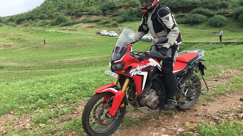 21-inch front and 18-inch rear tyres provide enough tractions