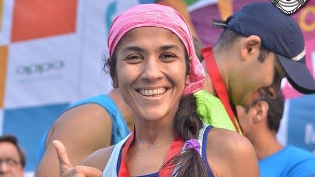 Anjali Saraogi, 43, has become the first Indian woman to have run the complete 89 km stretch of the Comrades Marathon(Photo Courtesy: Facebook/<a href="https://www.facebook.com/photo.php?fbid=10210814662581817&amp;set=picfp.1208572258.10210814662421813&amp;type=3&amp;theater">Anjali Saraogi</a>)