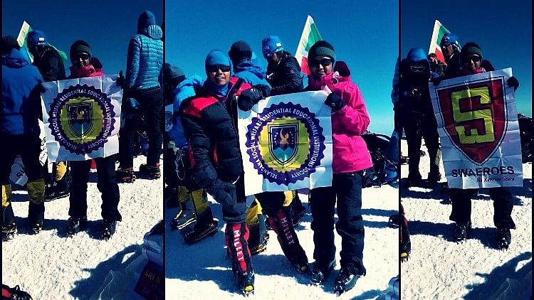 Two 16-year-old girls from Telangana climbed Mt Elbrus. The climbers are Malavath Poorna, the world’s youngest girl to scale Mt Everest, and 16-year-old Sri Vidya.