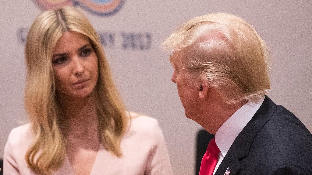 Ivanka Trump with her father US President Donald Trump.