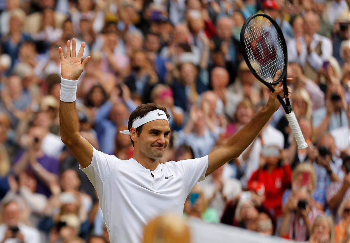 Federer will be playing his record 11th Wimbledon final against Marin Cilic on Sunday.