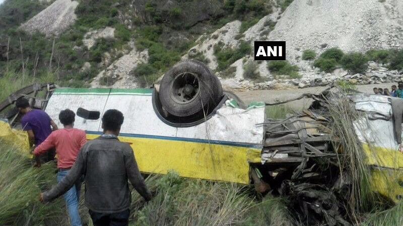 The bus rolled into a 700-metre deep gorge in the Rampur area of Shimla on the Hindustan-Tibet National Highway in Himachal Pradesh. 