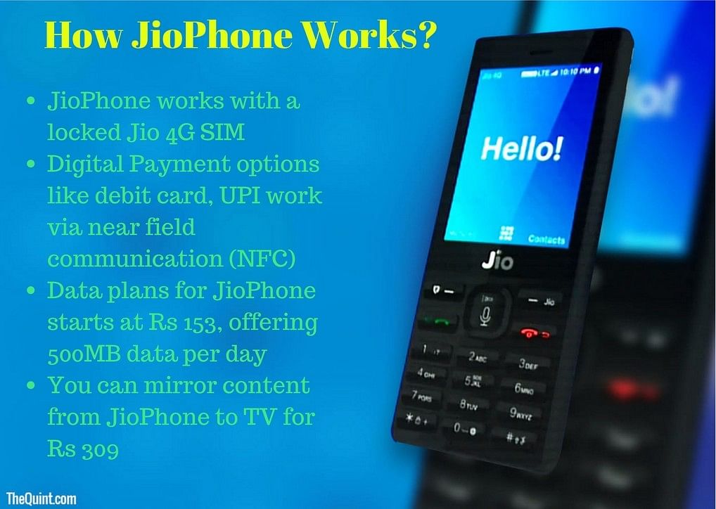 Everything you need to know about the JioPhone feature phone launched by Reliance Jio. 