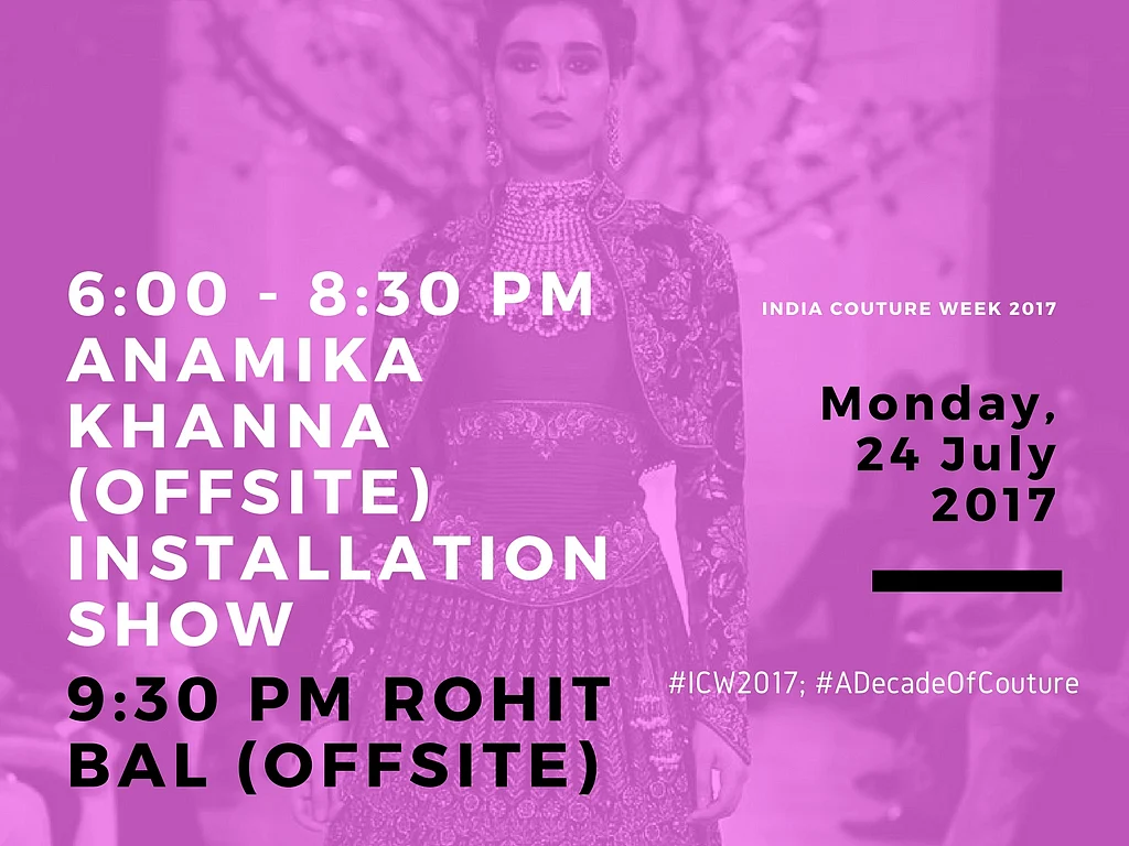 Catch the Full Schedule of India Couture Week 2017, Right Here