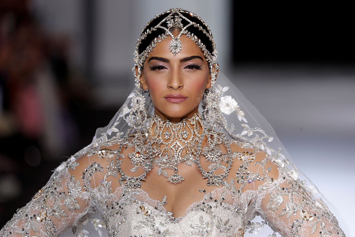 Sonam Kapoor channelised her inner Sridevi while walking the ramp at Ralph & Russo’s haute couture show.