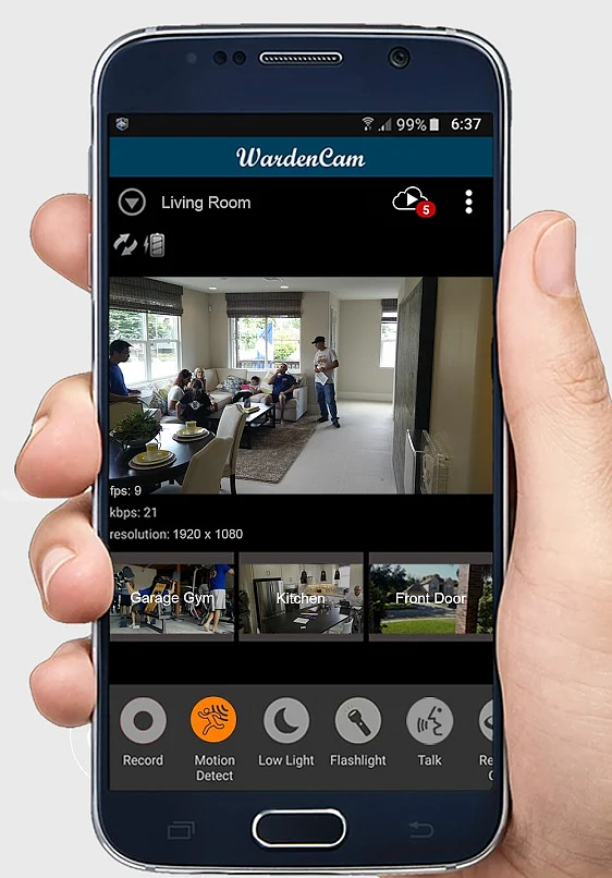 You can use an old smartphone as a security camera
