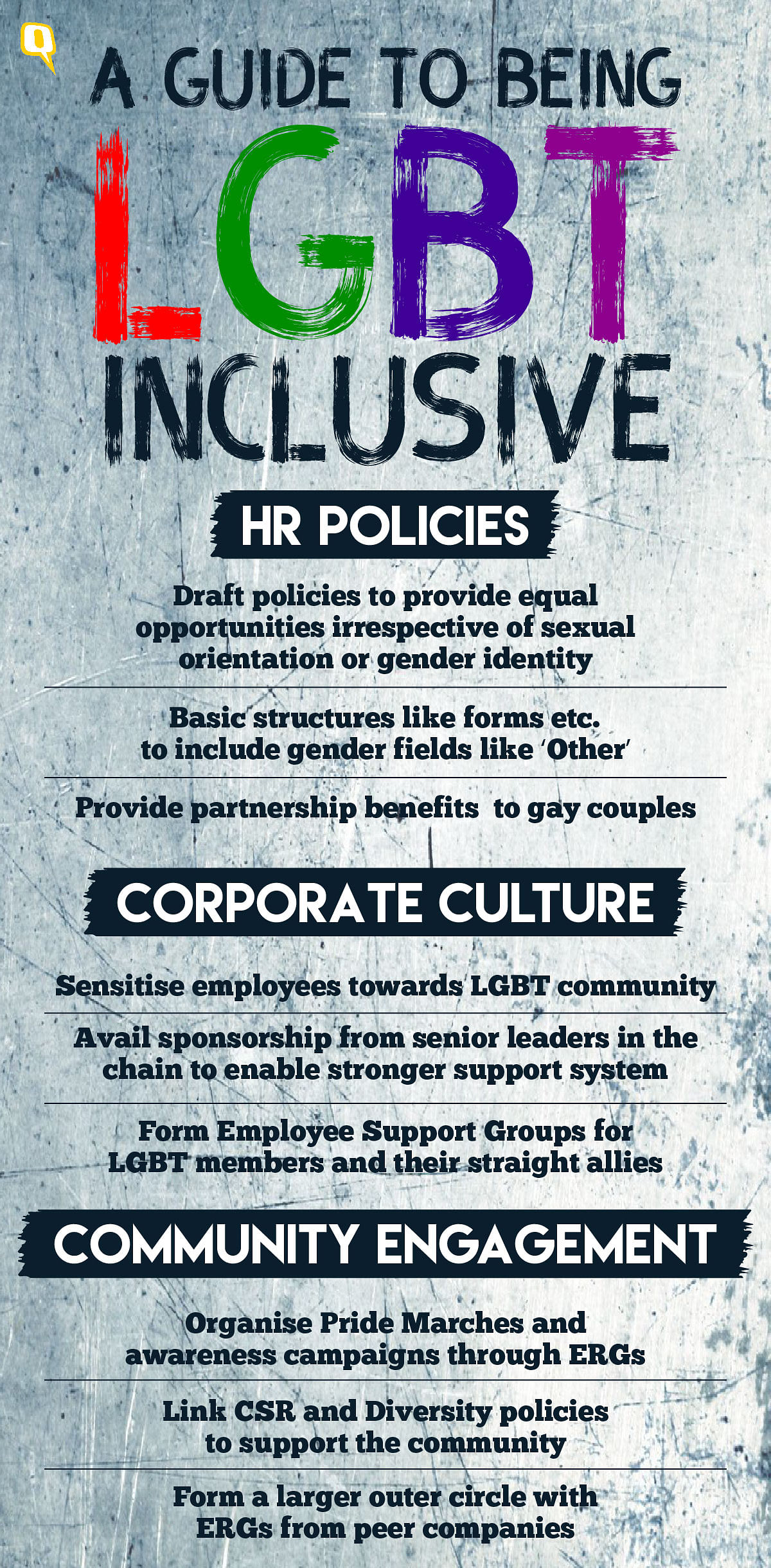 Companies are wary of introducing supportive policies as part of their HR framework solely due to Section 377.