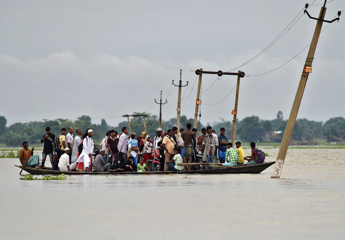 18 people have died and over 4 lakh people across 15 districts have been affected by the floods this year in Assam.