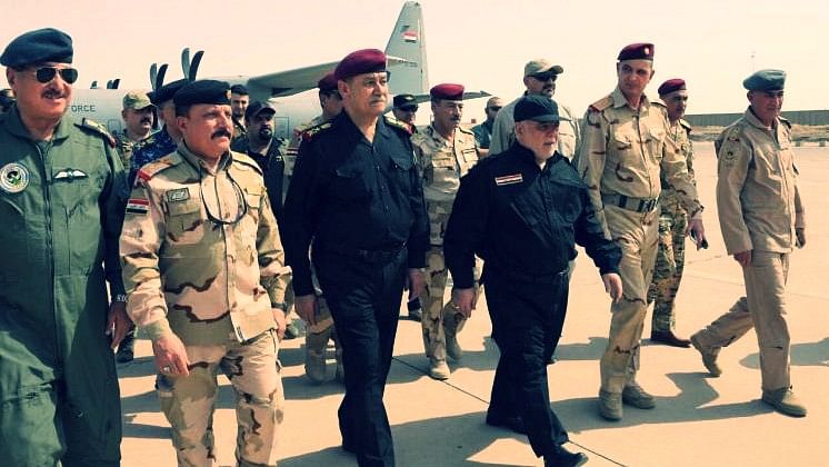 Iraqi prime minister Abadi arrives in Mosul. (Photo: Reuters)