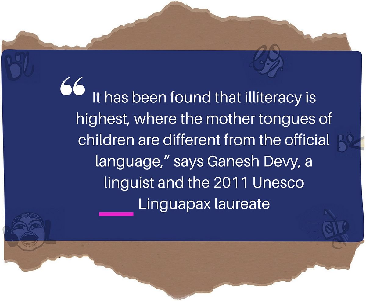 Efforts are also being made to help children learn the school’s language and then connect it with their own culture.