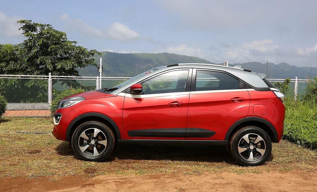 There is a vague familiarity in design when viewed in profile to other Tata cars. 