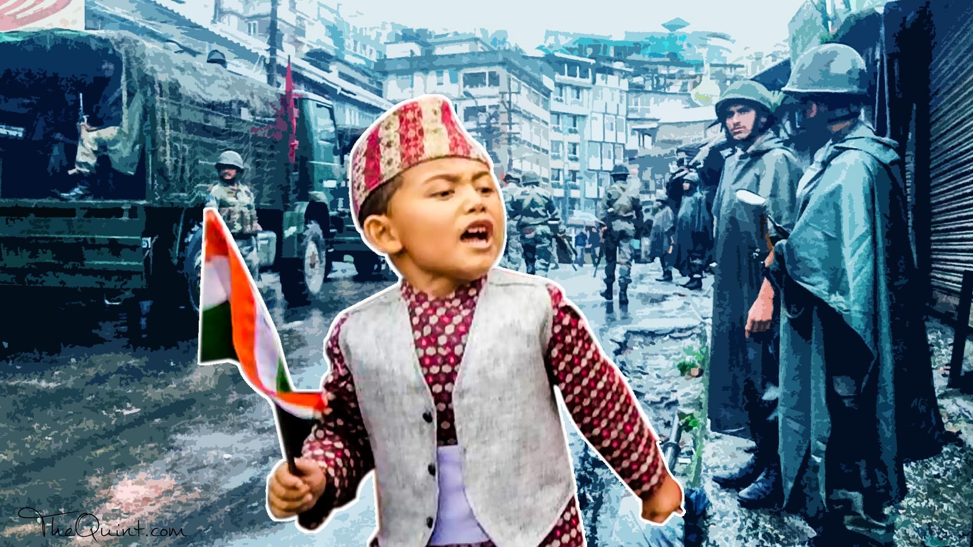 Gorkha kids join GJM rallies in Darjeeling, 28 June 2017.