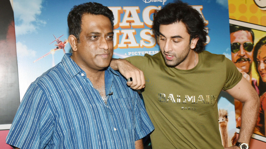 Ranbir Kapoor and Anurag Basu pose during the promotions of <i>Jagga Jasoos</i>.