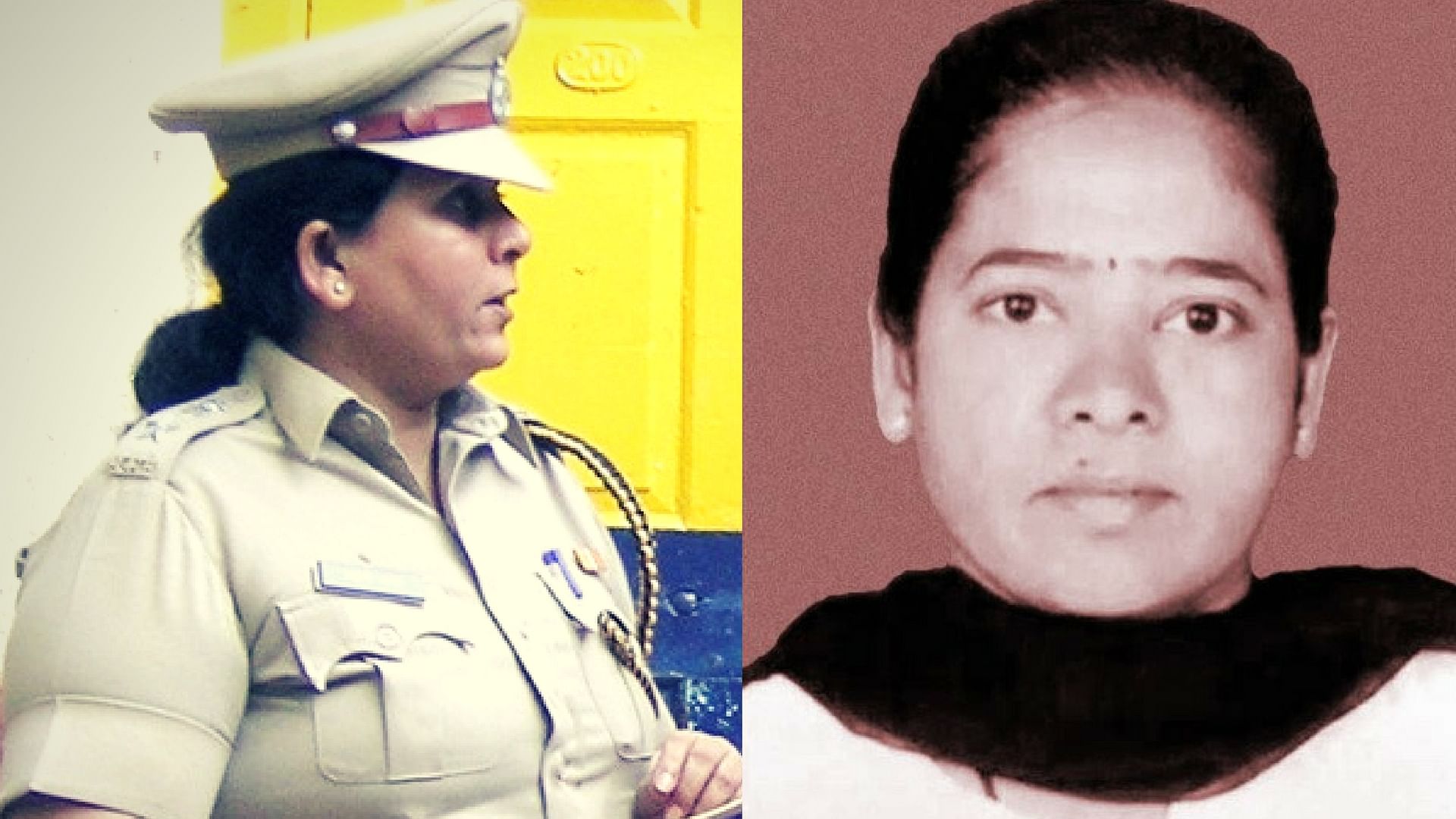 Swati Sathe (L), DIG Prisons and the senior IPS officer, who is currently in the dock for trying to garner help for the six policewomen arrested for the death of inmate Manjula Shetye (R) at Byculla prison.