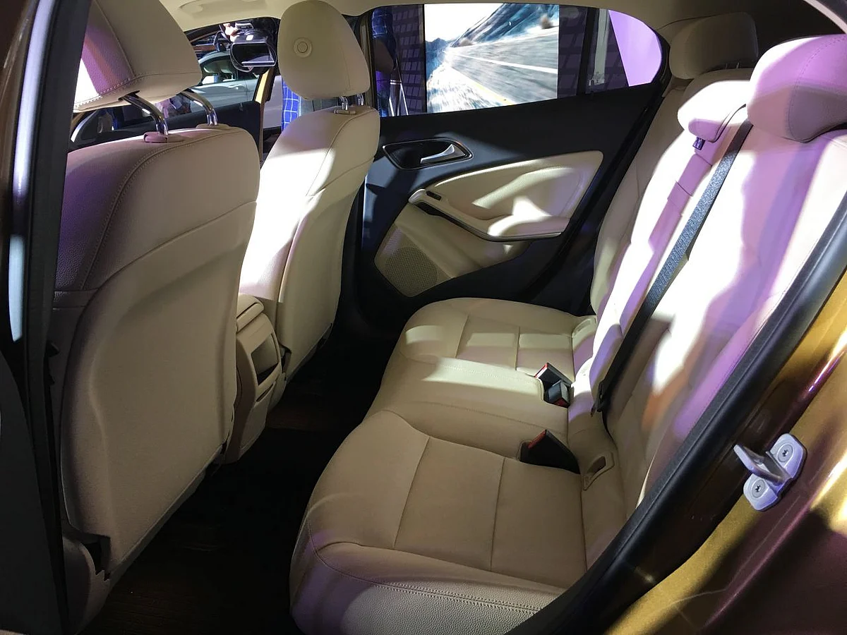 The Mercedes GLA is a five-seater, but space in the rear is average. 