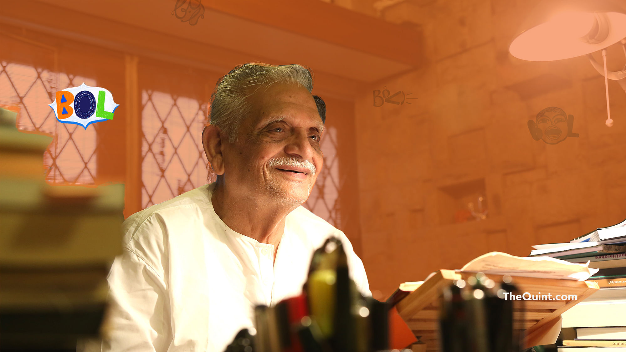 Gulzar gives us one of his trivenis – a poem in three lines – on the contemporary obsession with religion