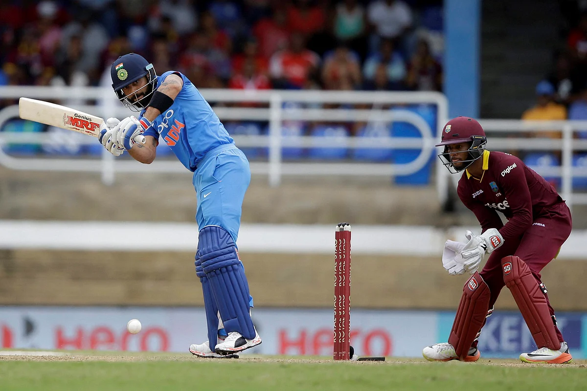 Virat Kohli during India’s ODI match against West Indies. (Photo: AP)