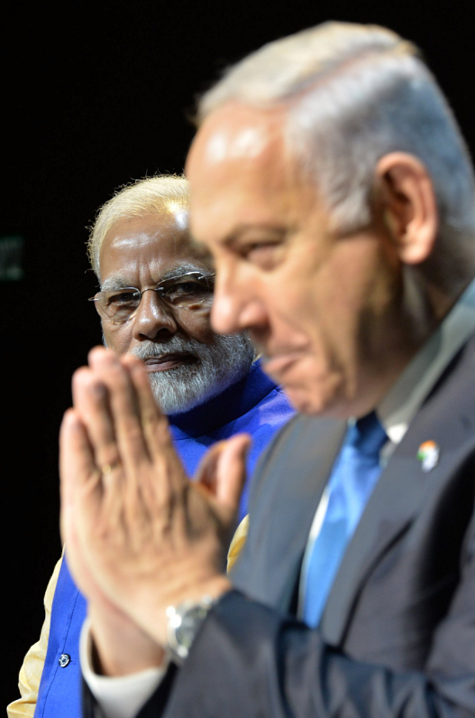 PM Modi with Israeli PM Benjamin Netanyahu.