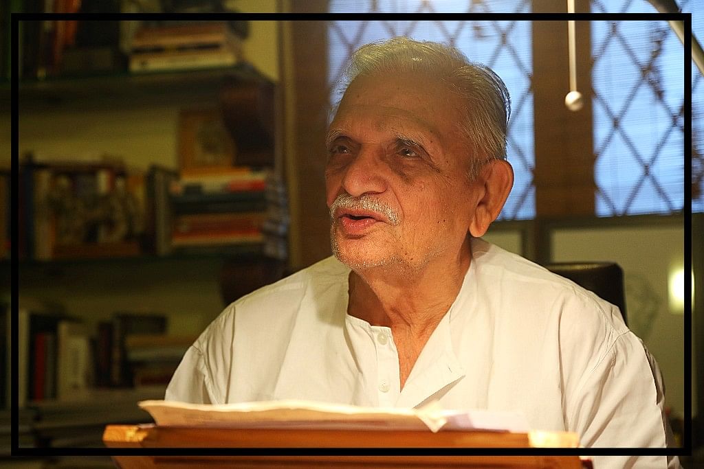 Gulzar gives us one of his trivenis – a poem in three lines – on the contemporary obsession with religion.