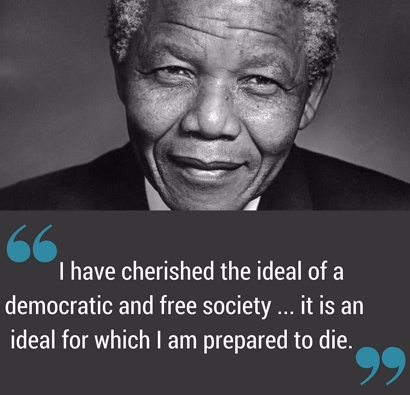 Mandela was deeply inspired by Gandhi’s principles and said he owed his political success to the latter. 