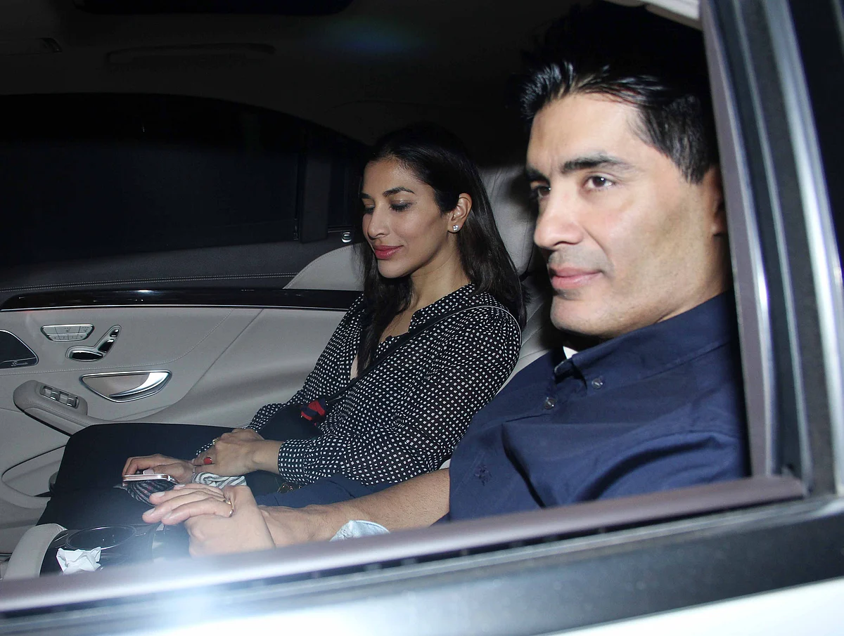 Sridevi’s friend and designer Manish Malhotra was there for the screening.