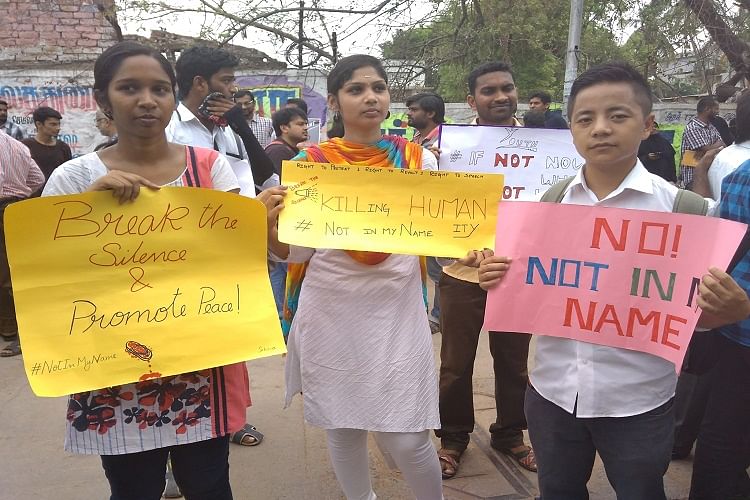 ‘Break The Silence’ was organised in solidarity with the ‘Not In My Name’ protests.
