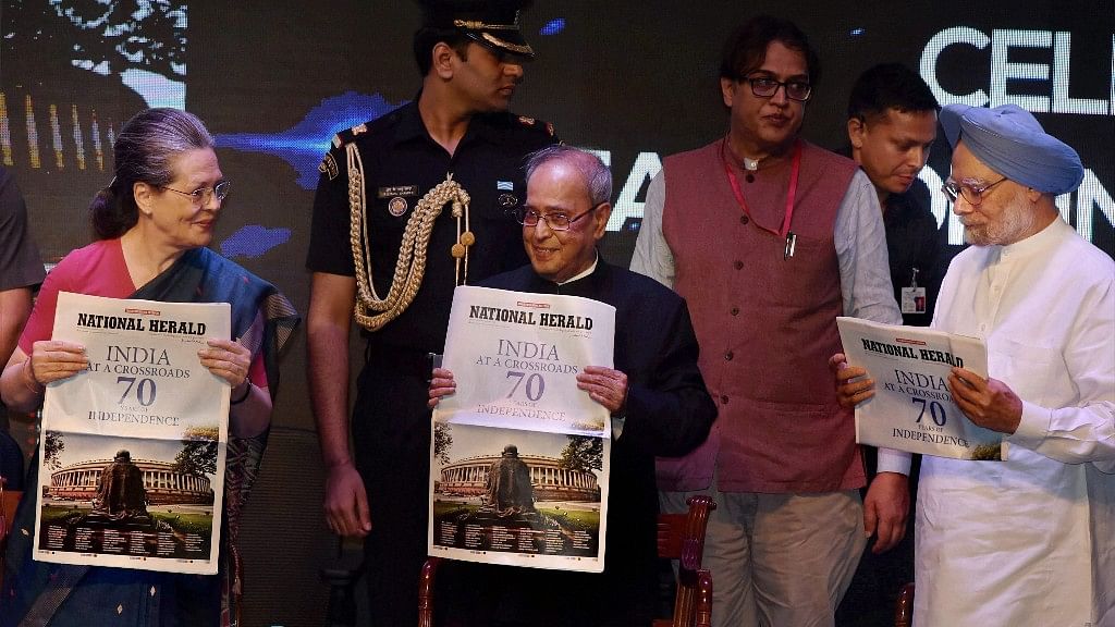 Sonia Gandhi at the commemorative publication of the ‘National Herald’ newspaper. (Photo: PTI)