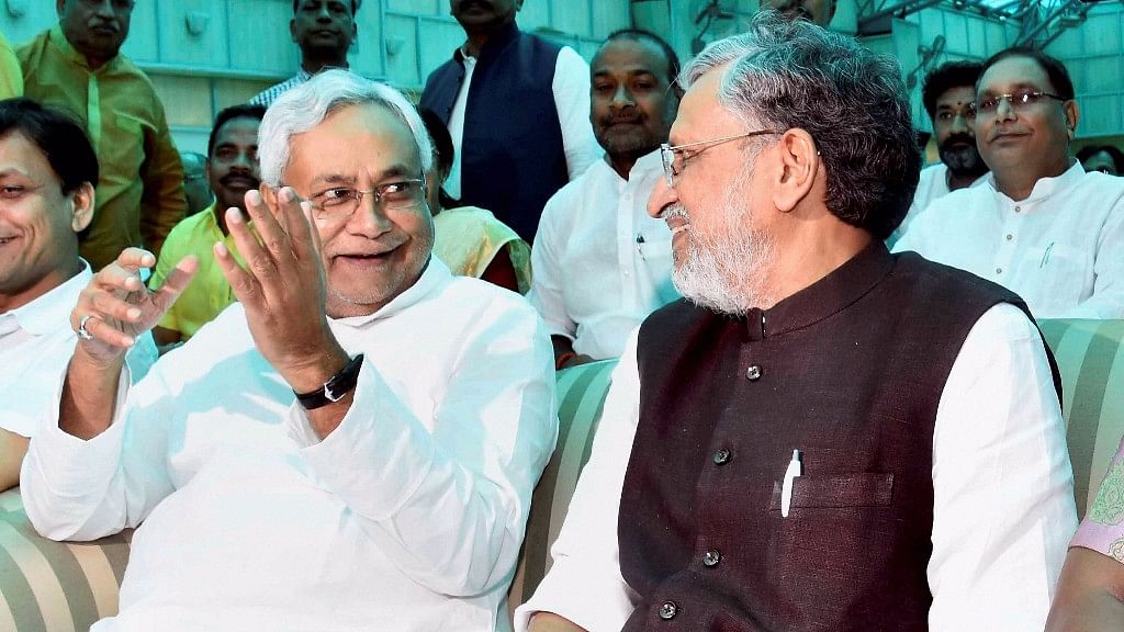 Bihar Chief Minister Nitish Kumar and Deputy CM Sushil Kumar Modi.