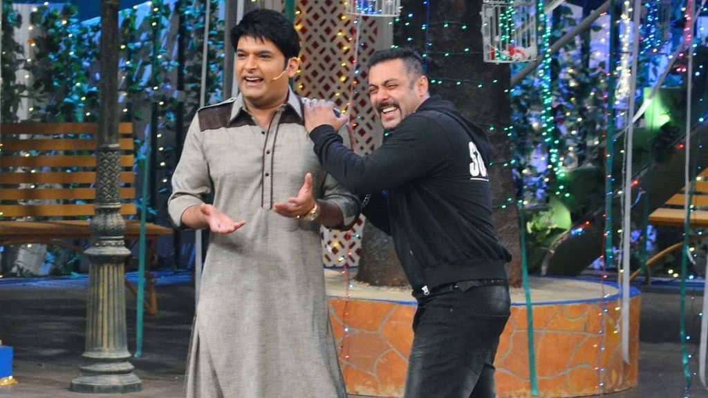 Salman Khan and Kapil Sharma on the latter’s show during the promotion of <i>Sultan</i>.