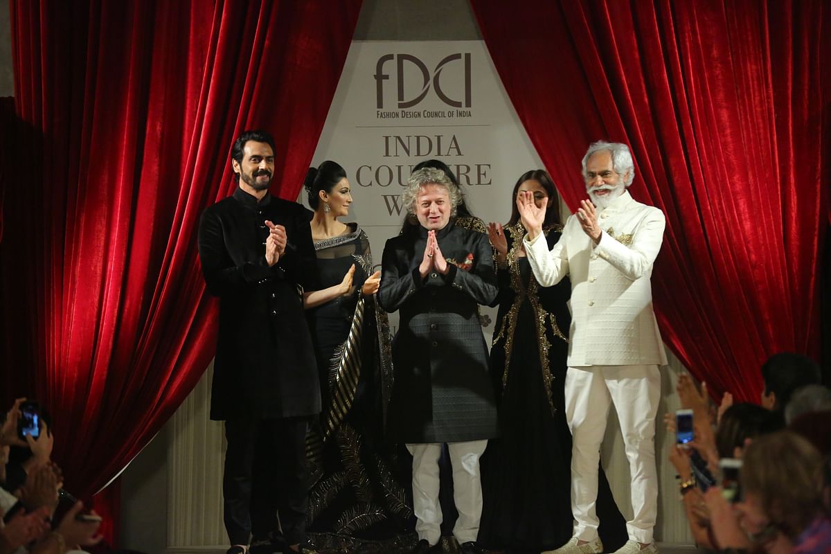 Everyone at the  Indian Couture Week opener had the same question: What’s not to love about Rohit Bal’s cock motif?