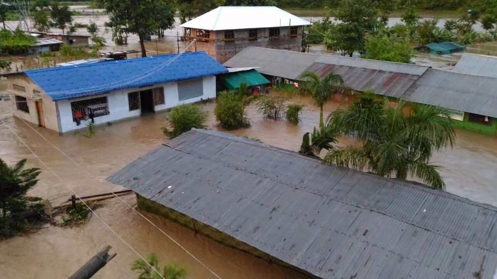 In Photos: Heavy Rains Trigger Landslides, Flash Floods in Manipur