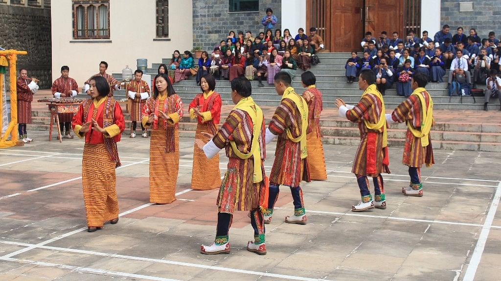 Students of the Royal Academy of Performing Arts stage ‘Menjong Choegi Zhingdhir’.&nbsp;