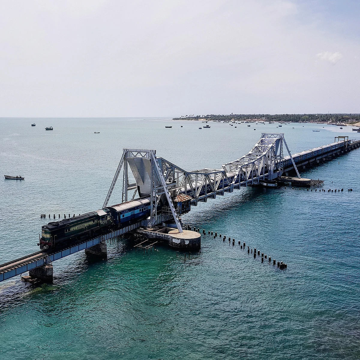 Fishing boats near Rameswaram.