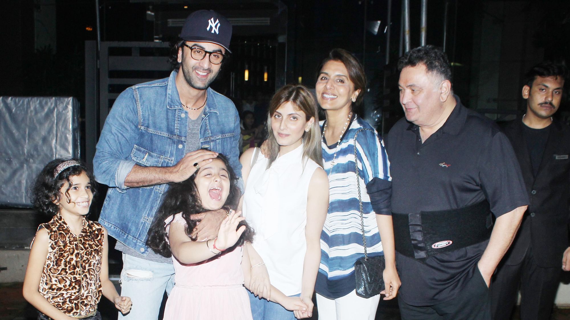 The Kapoor family out for a family dinner.