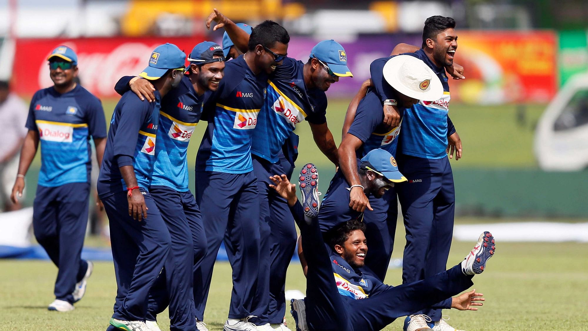 Members of the Sri Lankan Test team before a match against India earlier this month.