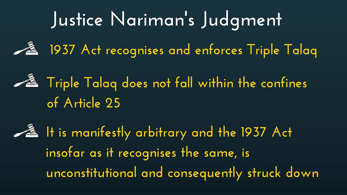 The easy-to-digest version of the triple talaq judgment. 