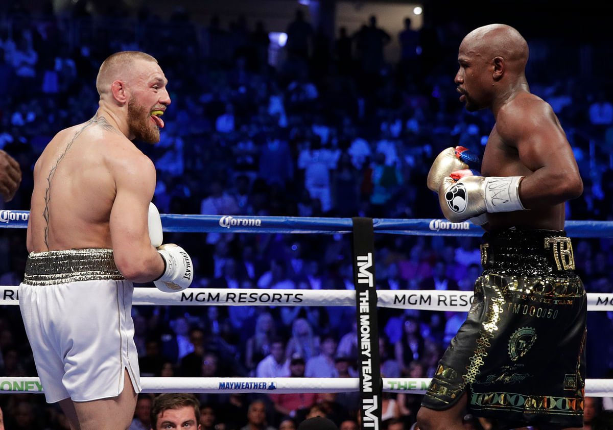 Mayweather came out of retirement at 40 for this fight and has now improved his record to 50-0.