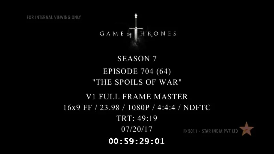The Star India logo is visible on the leaked episode. 