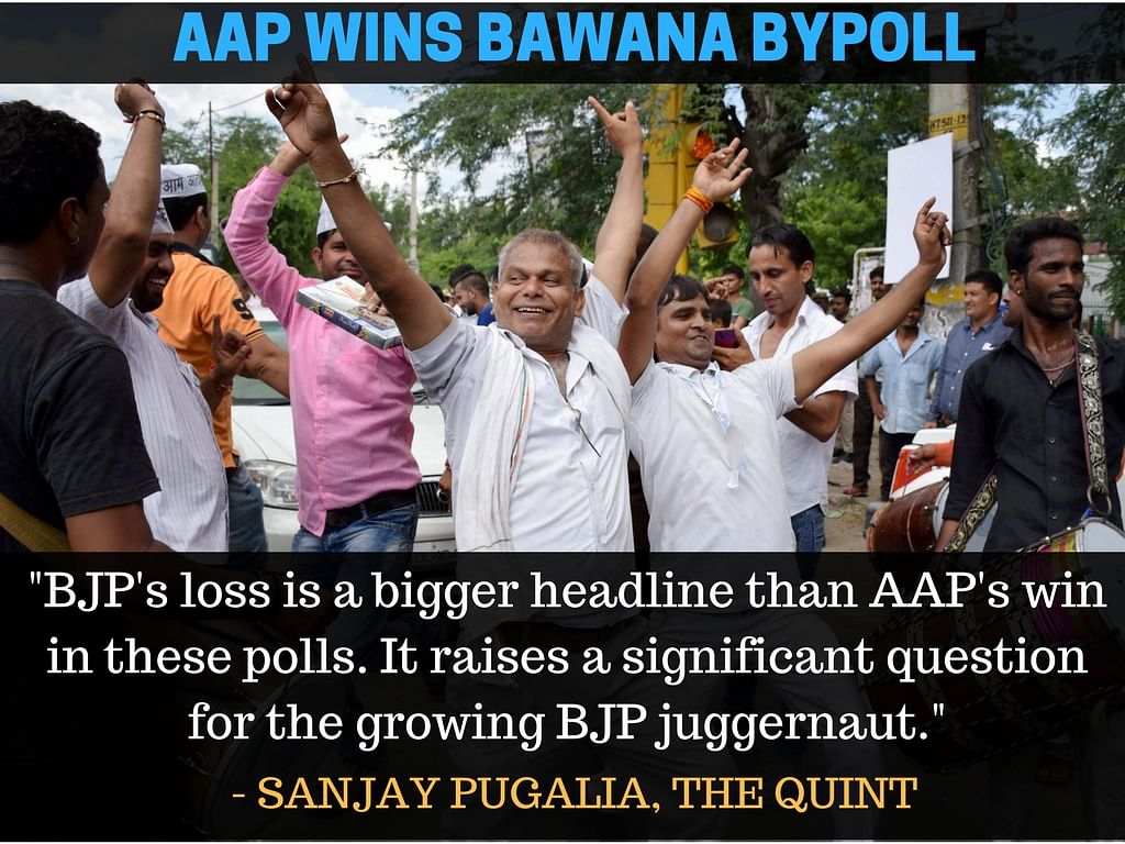 The Aam Aadmi Party won the Bawana bypoll retaining their seat with a margin of 24,000 votes over runner-up BJP.