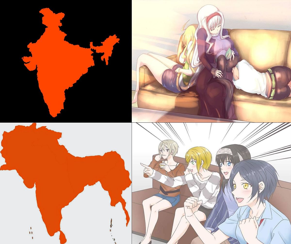 Check out this Facebook page rolling out memes fusing Hindu nationalism with anime.
