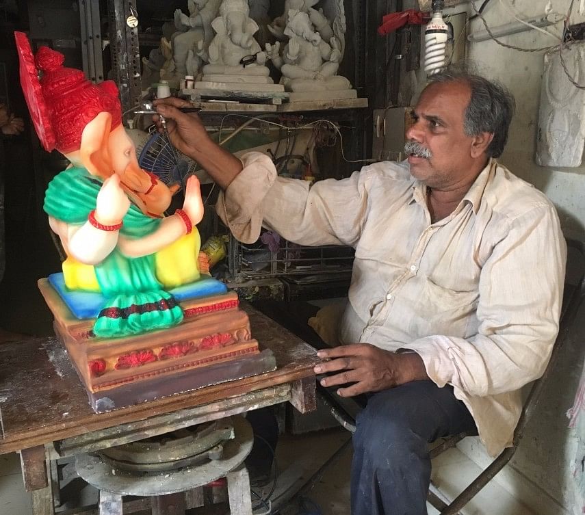 GST makes Ganpati idols more expensive this year, but “the Puja must continue” say Mandal officials and devotees.